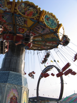 carny at Iowa State Fair